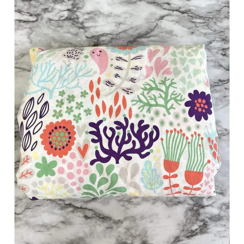 Pottery Barn Kids Margherita Missoni Duvet Cover Full-Queen Colorful Coral Sea
